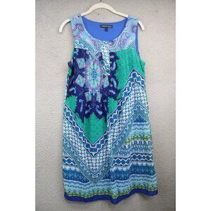 Chris McLaughlin Sleeveless Chiffon Dress-Size 6-Geometric-Whimsigoth-Fairy